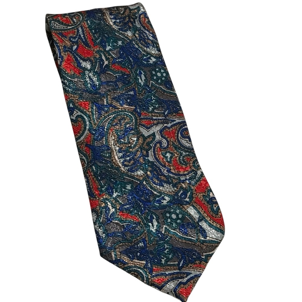 Christian Dior Monsieur Paisley Classic Swirl Men’s Neck Tie Neckwear Shimmery